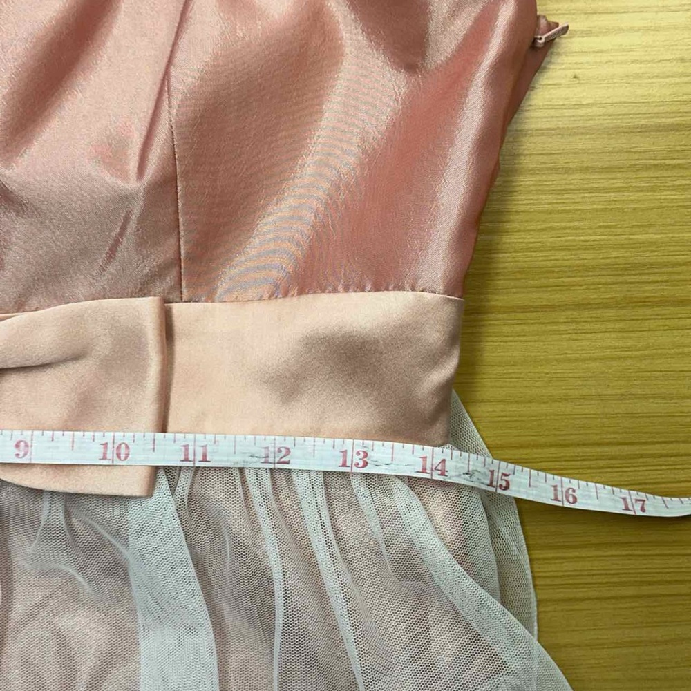 Betsey Johnson Pink Satin Ruffle Cocktail Dress - Picture 9 of 11